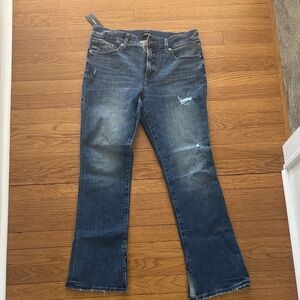 Express Dark Blue Flare Jeans